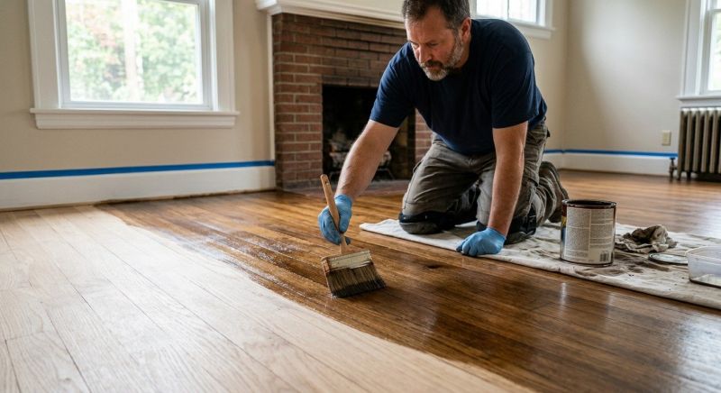 Hardwood Floor Staining in Kansas City, KS