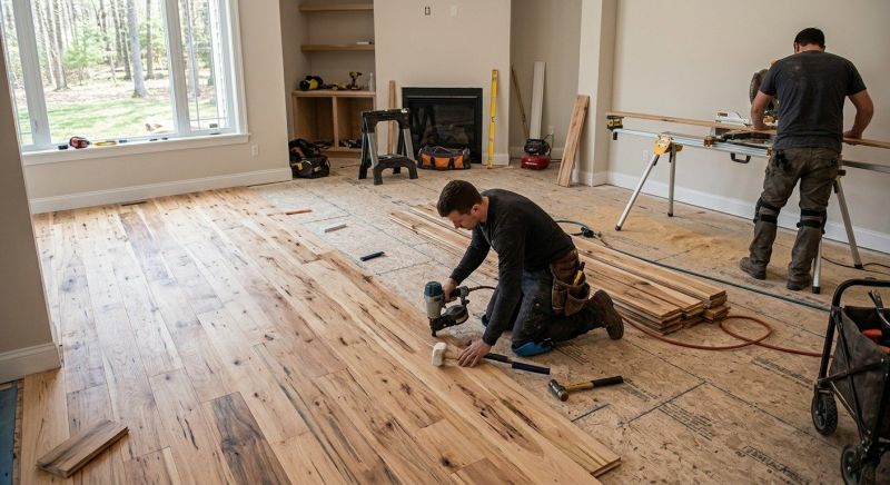 Hickory Floor Installation in San Antonio, TX