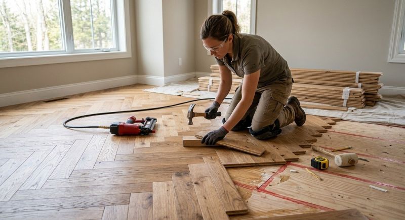Hickory Floor Installation in Austin, TX