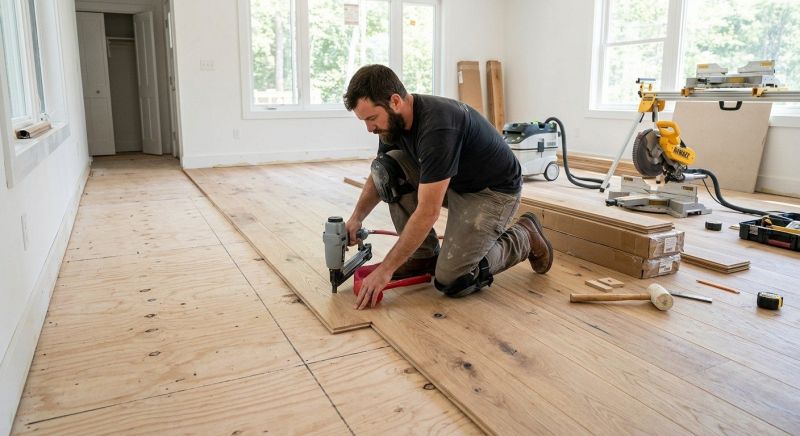 Oak Floor Installation in Manassas, VA