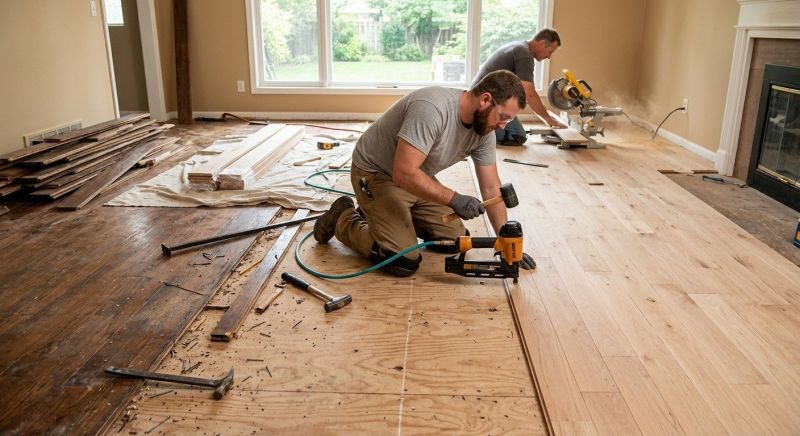 Oak Floor Replacement in Manassas, VA