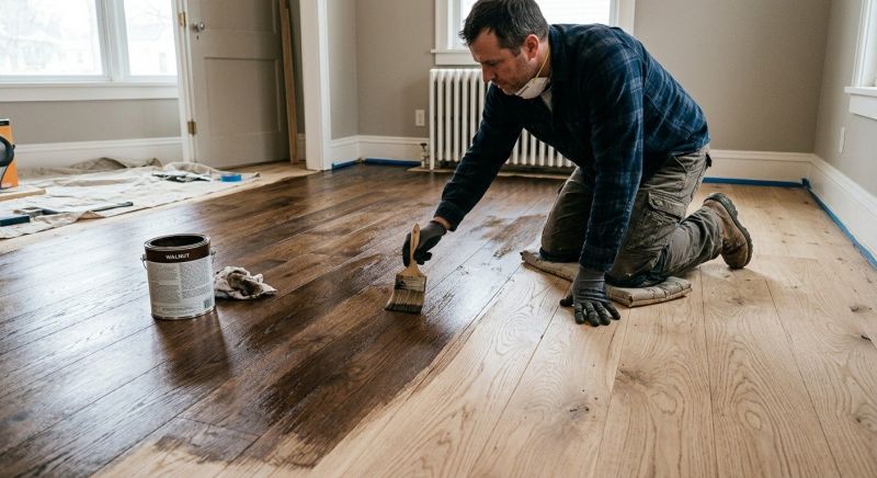 Oak Floor Staining in Alpharetta, GA
