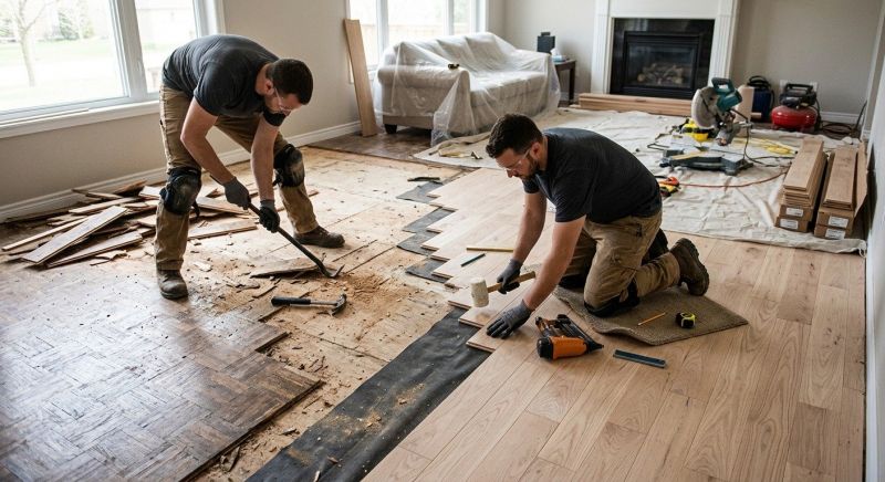 Wood Floor Replacement in Manassas, VA