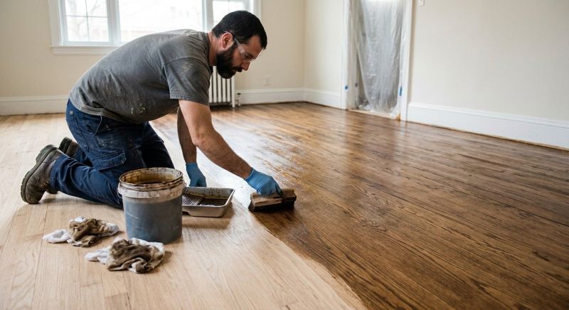Wood Floor Staining in Alpharetta, GA