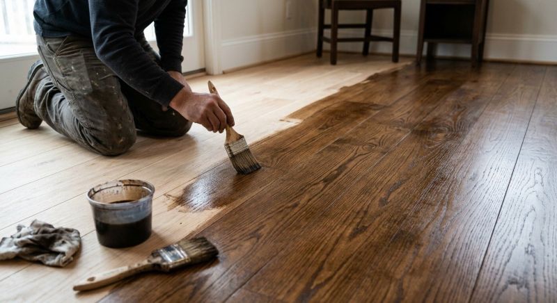 Wood Floor Staining in Alpharetta, GA