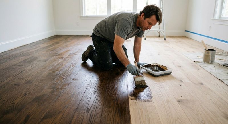Wood Floor Staining in Kansas City, KS