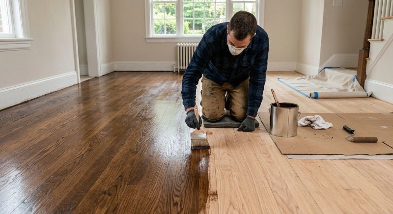 Wood Floor Staining in Olathe, KS